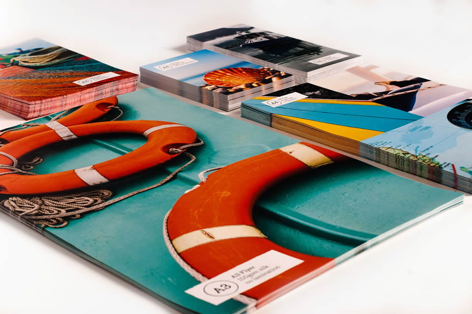 Selection of example professional flyers