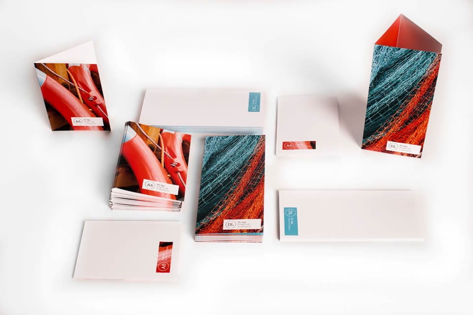 Examples of different sizes of leaflets